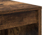 Desk with Drawer with Shelf with Storage 2 pcs Smoked Oak 3337317