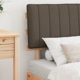 Bed Frame with Upholstered Headboard Taupe 80 x 200 cm 877522