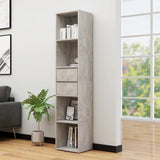 Book Cabinet Concrete Grey 36x30x171 cm Engineered Wood 802871