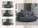 COOLMORE Lazy Sofa Durable Comfort Lounger High Back Bean Bag Chair Couch With Three Pillows for W2678P312245