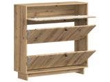 Shoe Cabinet EDE 78 x 24 x 103 cm Engineered Wood Artisan Oak 896004