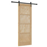 Sliding Door Manual ORKDAL Brown 78 x 211 cm Solid pine wood 3333780