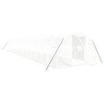 Greenhouse with Steel Frame White 54 m² 18x3x2 m 3188057