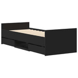 Bed Frame without Mattress Black 100x200 cm 3203797