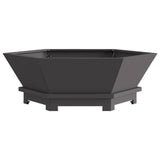 Fire Pit Black 75 x 75 x 28 cm Steel 858996