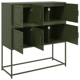 Sideboard Olive Green 100.5x39x107 cm Steel 846600