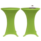 Stretch Table Cover 4 pcs 80 cm Green 279089