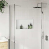 Shower Niche Matt White 62x32x9 cm Stainless Steel 4005131