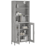 Highboard Grey Sonoma 69.5x34x180 cm Engineered Wood 3189331