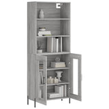Highboard Grey Sonoma 69.5x34x180 cm Engineered Wood 3189331