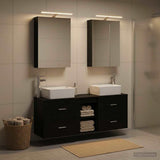 Bathroom Furniture Set 5 pcs Black Oak 3406832