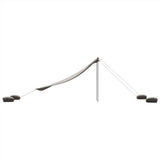 Beach Canopy with Sand Anchors Grey 304x300 cm 4008646