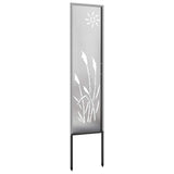 Garden Privacy Screen Silver 32 x 140 cm Stainless steel 876207