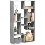 Bookcase Grey Sonoma 72x20x120,5 cm Engineered Wood 858161