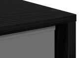 Sideboard with Drawer Black Oak 35 x 32 x 99.5 cm 8000565