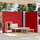 Retractable Side Awning 170x600 cm Red 48471