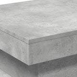 Coffee Table with LED Lights Concrete Grey 50x50x40 cm 839843