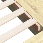 Bed Frame without Mattress Sonoma Oak 140x200 cm 3280477