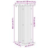 Plant Stand Concrete Grey 30.5 x 30 x 80.5 cm Engineered Wood 899768
