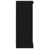 LED Sideboard Black Oak 41 x 37 x 100 cm Engineered Wood 863056
