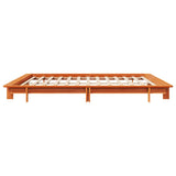 Bed Frame without Mattress Wax Brown 180x200 cm Super King Solid Wood Pine 3302266