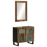 2 Piece Bathroom Furniture Set Solid Wood Acacia 3217104