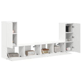TV Cabinet Set 4 pcs White Engineered Wood 3409114