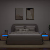 Bedside Cabinets 2 pcs with LEDs Artisan Oak 60x35x40 cm 3329162