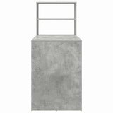 Desk with Shelf Concrete Grey 113 x 54 x 120 cm Engineered Wood 869277