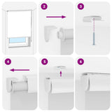 Shower Roller Blind with Cassette 140x240 cm Fabric Width 136 cm 4014950