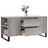 Coffee Table Grey Sonoma 102x44.5x50 cm Engineered Wood 831010