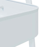 Storage Trolley 3-Tier White 42x41.5x77 cm Steel 4012382