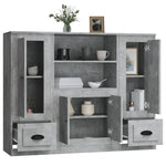 Highboards 3 pcs Concrete Grey Engineered Wood 3185315