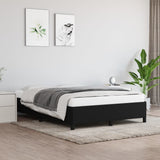 Bed Frame without Mattress Black 135x190 cm Double Double Fabric 349859