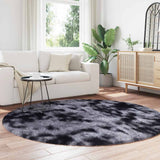 Shaggy Rug High Pile NAVARRA Dark Grey 200x200 cm Polyester 4102920