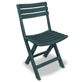 Garden Furniture Set Green Plastic Small Foldable Bistro Set 43582