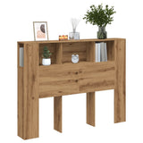 Headboard Cabinet Artisan Oak 140x18.5x102.5 cm Engineered Wood 856881