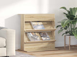 Magazine Rack Sonoma Oak 70 x 41 x 96 cm Engineered Wood 899537