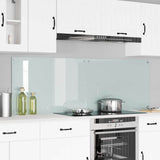 Kitchen Backsplash 2 pcs White 90 x 60 cm Tempered Glass 3415526