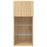 TV Cabinet with LED Lights Sonoma Oak 40.5x30x90 cm 837047