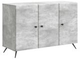 Sideboard Concrete Grey 89 x 34.5 x 80 cm Engineered Wood 895568