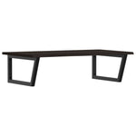 ZNTS Basin Shelf Wall Mounted Steel and Solid Wood Oak 3302663