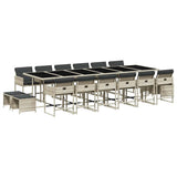 Garden Dining Set Light Grey, Anthracite, Black 3211367