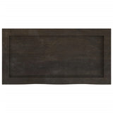 Wall Shelf Dark Brown 60x30x cm Treated Solid Wood Oak 363766