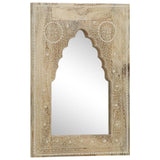 Hand Painted Mirror 40x55 cm Solid Mango Wood 286156