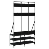 Clothes Rack with Shoe Storage Black 100x40x184 cm 837837