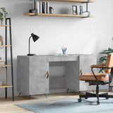 Desk Concrete Grey 140x50x75 cm Engineered Wood 829520