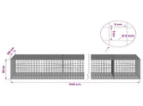 Gabion with 5 mm Wire and 5x5 cm Mesh 550x100x50 cm 3464333