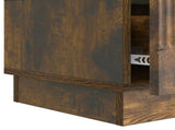 TV Cabinet Smoked Oak 147 x 34.5 x 27 cm Engineered Wood 895400