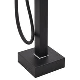 145096 Freestanding Bathtub Faucet Black Stainless Steel 90 cm